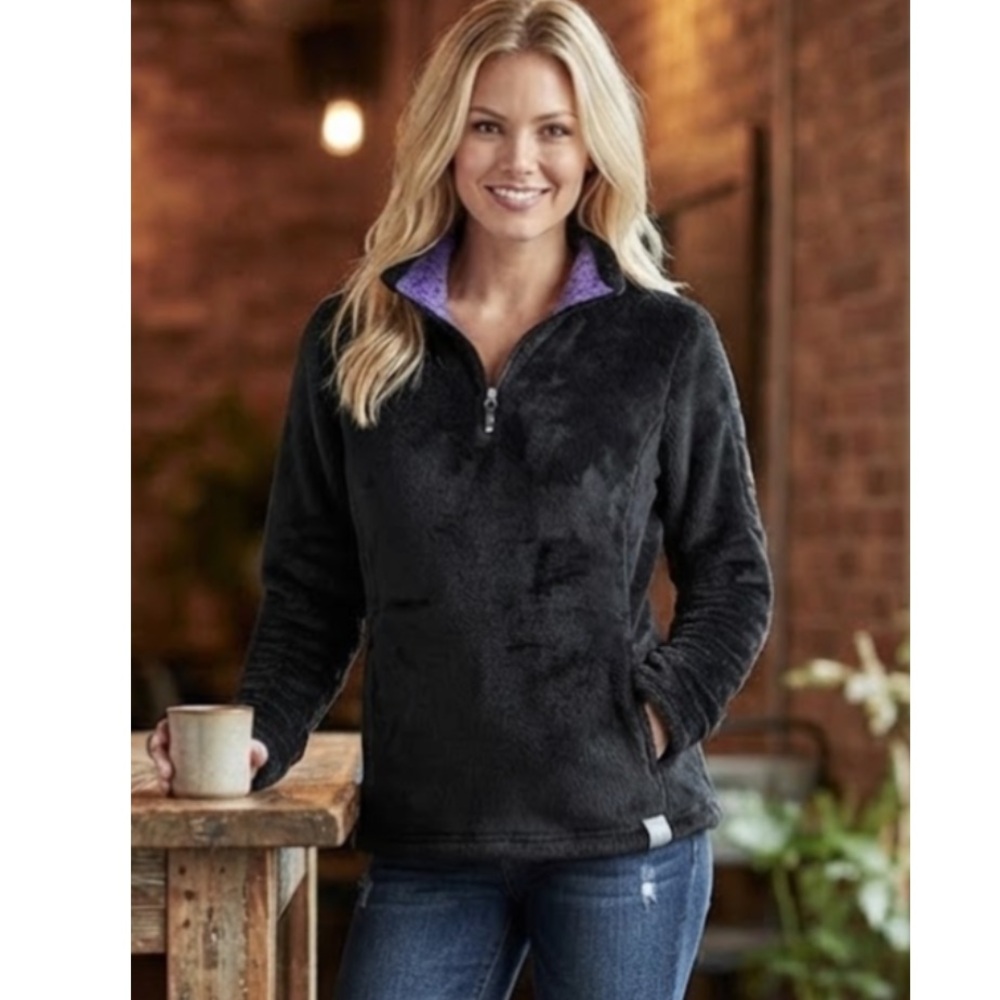 The North Face Osito 1/4 Zip Pullover Fleece Black Medium